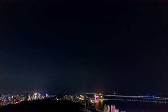 <strong>广东珠海</strong>夜景灯光航拍摄影图