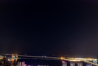 <strong>广东珠海</strong>夜景灯光航拍摄影图