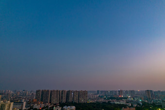 <strong>广西北海</strong>夜幕降临晚霞夕阳航拍摄影图