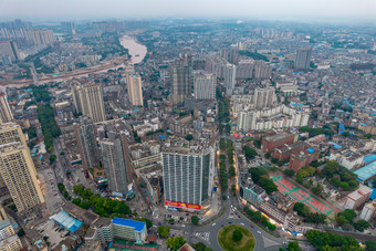 广西钦州城市建设航拍摄影图
