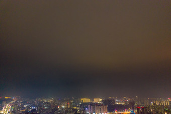 广西<strong>钦州</strong>城市夜景灯光航拍摄影图