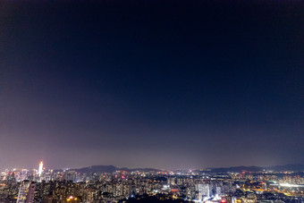 广州大景夜景灯光航拍摄影图