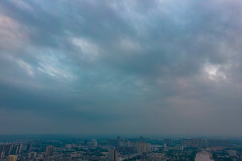 钦州城市全景大景航拍摄影图