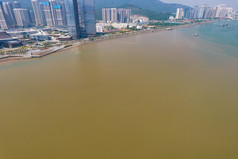中国澳门珠海城市风光航拍摄影图