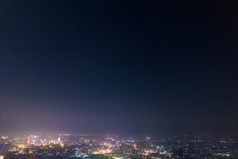 中国石化茂名石化夜景航拍摄影图