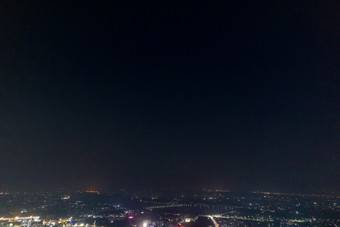 中国石化茂名石化夜景航拍摄影图