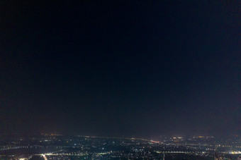 中国石化茂名石化夜景航拍摄影图