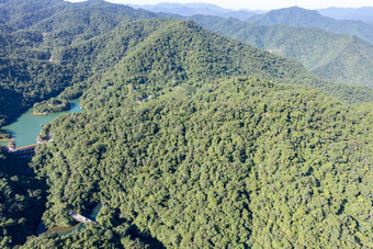 祖国大好河山肇庆鼎湖山5A景区航拍摄影图