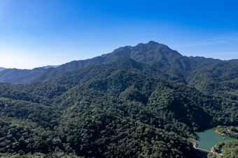 祖国大好河山肇庆鼎湖山5A景区航拍摄影图