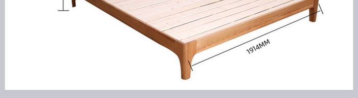 北欧简约现代风格日式实木床家具详情页