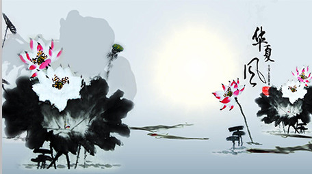 中华文化水墨国学书画山水历史类视频模板