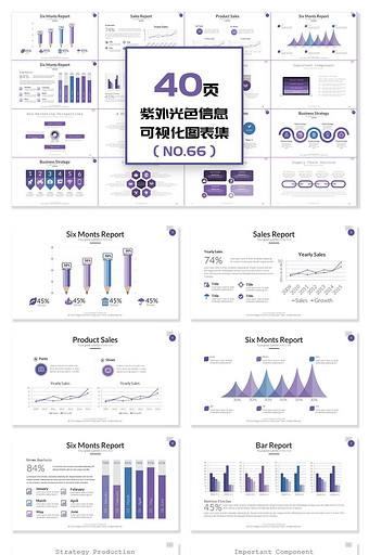 40页紫外光色信息可视化PPT图表图片