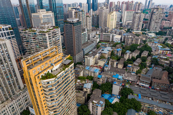 重庆城市建设<strong>高楼大厦</strong>航拍摄图