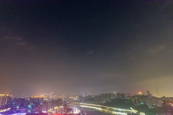 <strong>重庆</strong>城市<strong>夜景</strong>灯光航拍摄影图