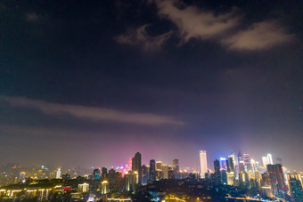 <strong>重庆</strong>城市<strong>夜景</strong>灯光航拍摄影图