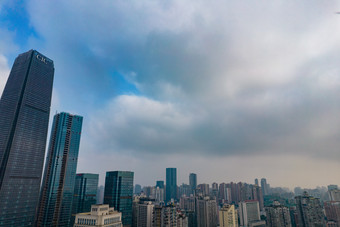 重庆<strong>观音</strong>桥商业圈高楼建筑航拍摄影图