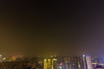 <strong>重庆</strong>观音桥商业圈<strong>夜景</strong>灯光航拍摄影图