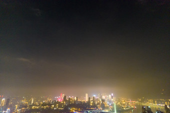 <strong>重庆</strong>铜元局菜园坝大桥<strong>夜景</strong>航拍摄影图