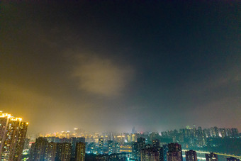 <strong>重庆长江</strong>菜园坝大桥江北区夜景航拍摄影图