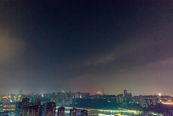 <strong>重庆</strong>长江菜园坝大桥江北区<strong>夜景</strong>航拍摄影图