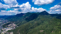 福建福州鼓山风景区航拍