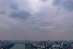 广西南宁城市风光航拍摄影图