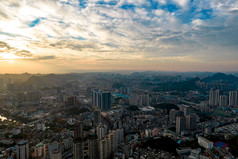 贵阳城市风光建筑高楼航拍摄影图