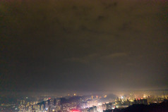 贵州遵义城市夜景灯光航拍摄影图
