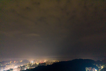 贵州<strong>遵义</strong>城市夜景灯光航拍摄影图