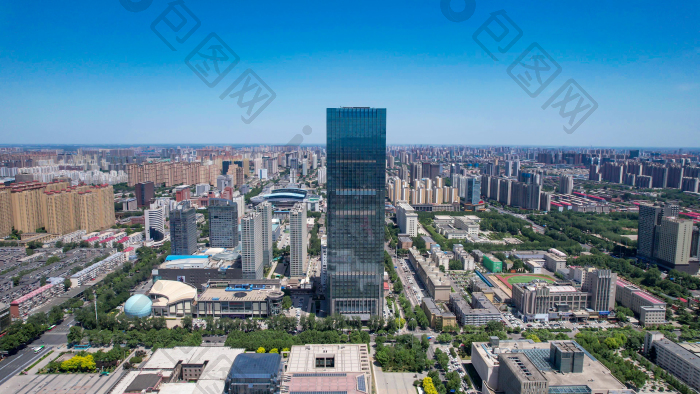 河北石家庄城市建设航拍图片-包图网企业站