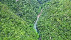 湖北宜昌三峡人家5A景区航拍