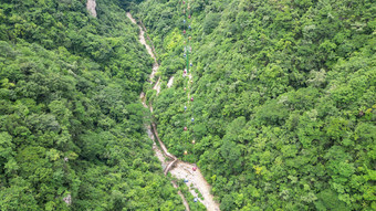 湖北宜昌三峡人家5A景区航拍