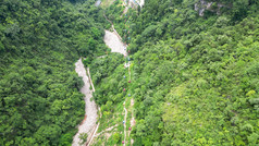 湖北宜昌三峡人家5A景区航拍