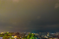 柳州城市夜景灯光桥梁柳江航拍摄影图