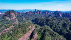 祖国大好河山广东丹霞山5A景区航拍