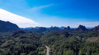 祖国大好河山广东丹霞山5A景区航拍