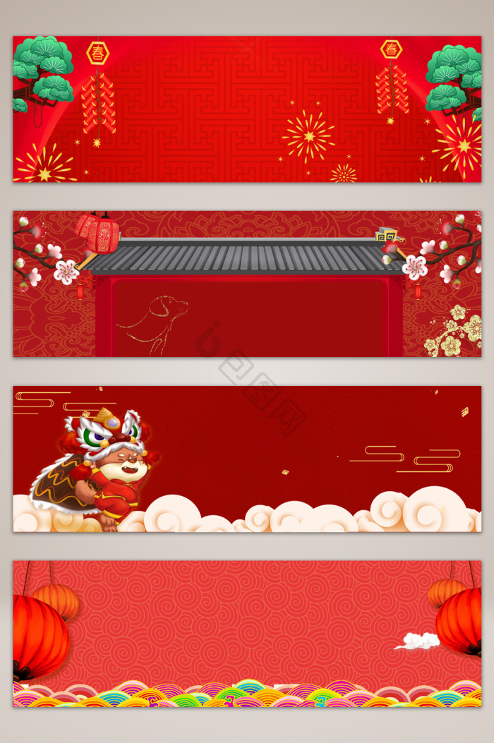 红色banner-红色banner设计图片-包图网