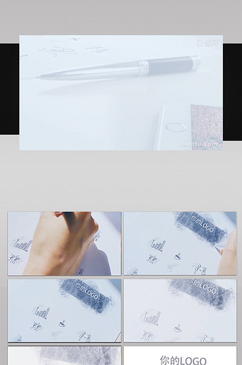 铅笔手工绘制LOGO图片
