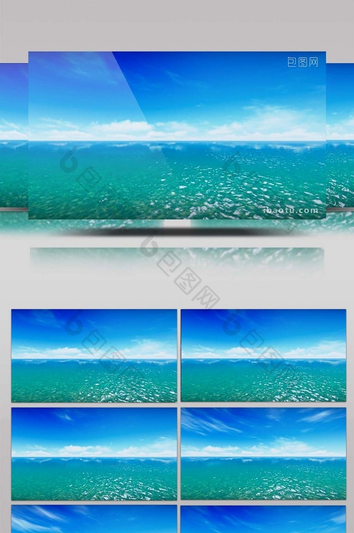 蔚蓝色大海LED视频素材