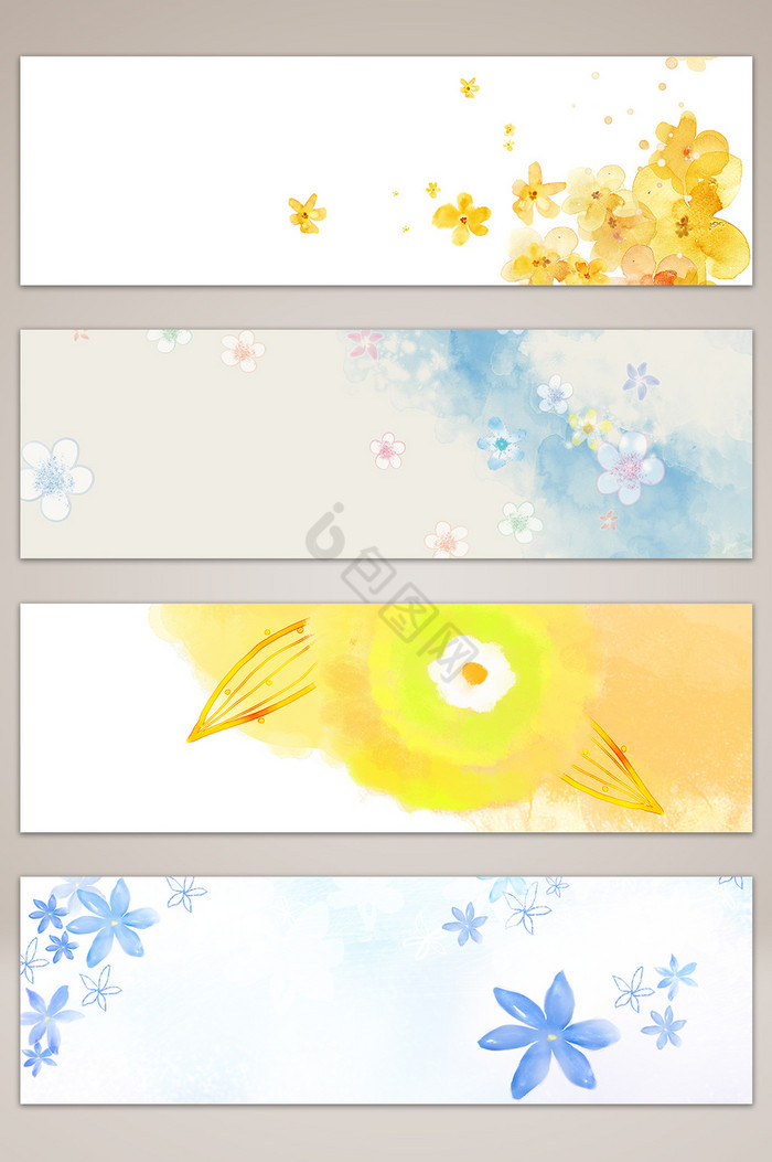 花朵banner海报图片