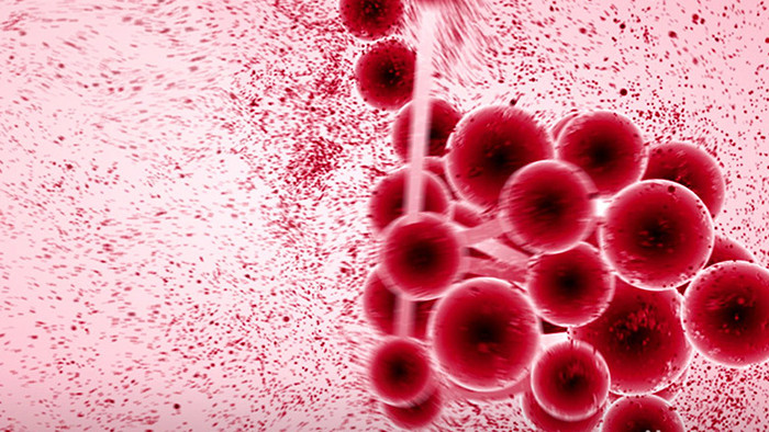 微观震撼血红细胞粒子视频素材
