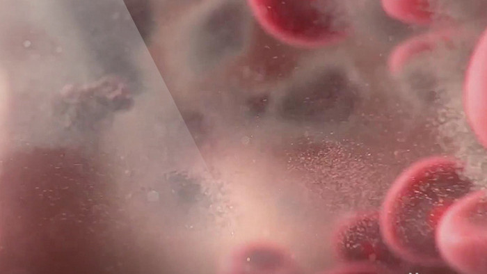 科技医学虚拟3D场景DNA细胞癌症吞噬清