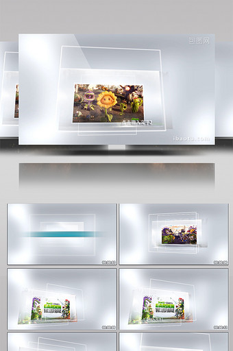 大气简洁明快干净亮点闪烁图文展示ae模版