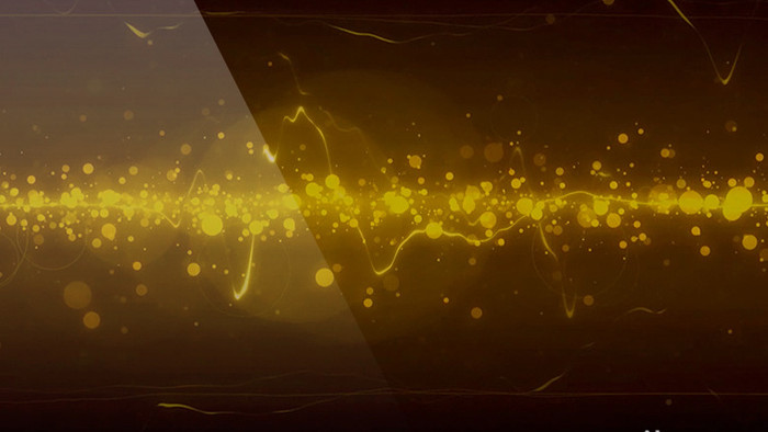 金色粒子射线背景视频