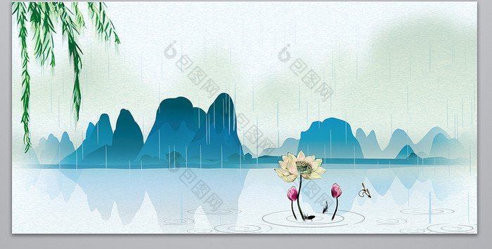 迎春春暖花开中国风图图片