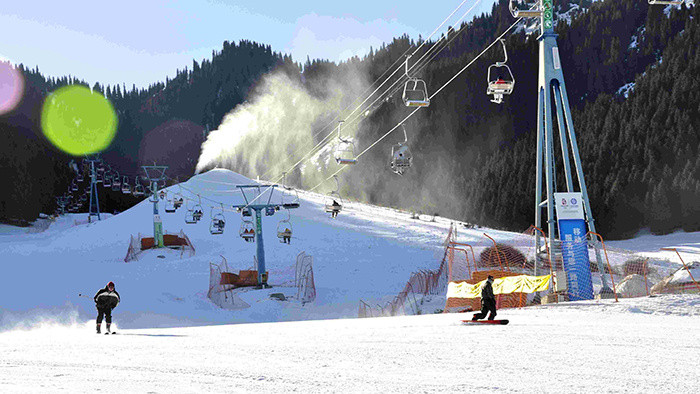 滑雪场吊车运行音效素材