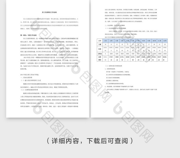 劳动关系专员个人年终总结汇报Word文档