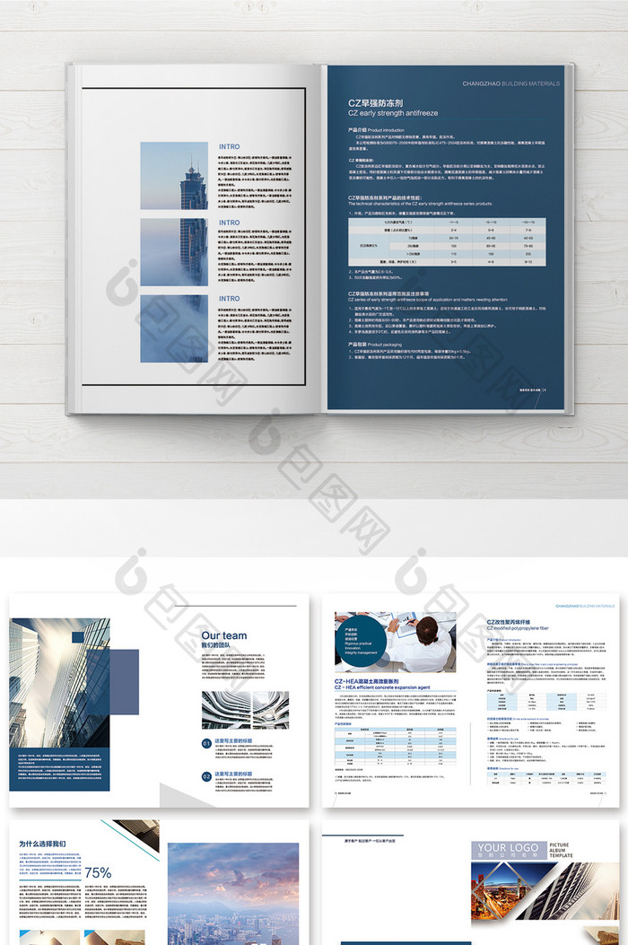 大气简约商务风格建筑画册