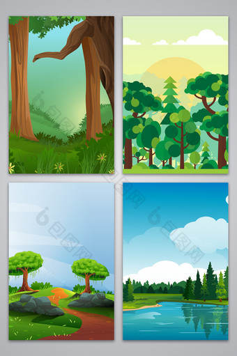 简约大气保护森林背景图图片