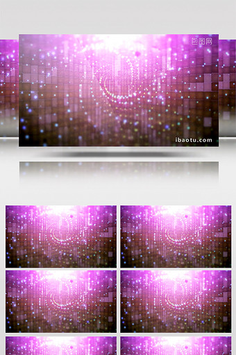 唯美星空瀑布粒子LED晚会背景视频图片